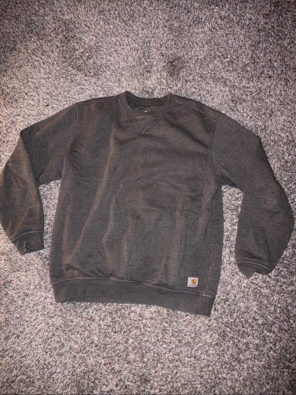 Carhartt Men’s Charcoal Crewneck Sweatshirt